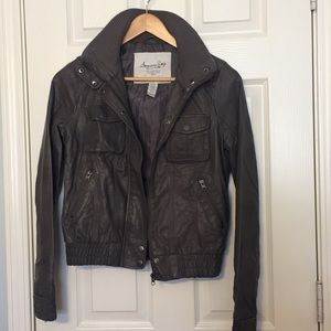 American Rag Faux-Leather Moto Jacket
